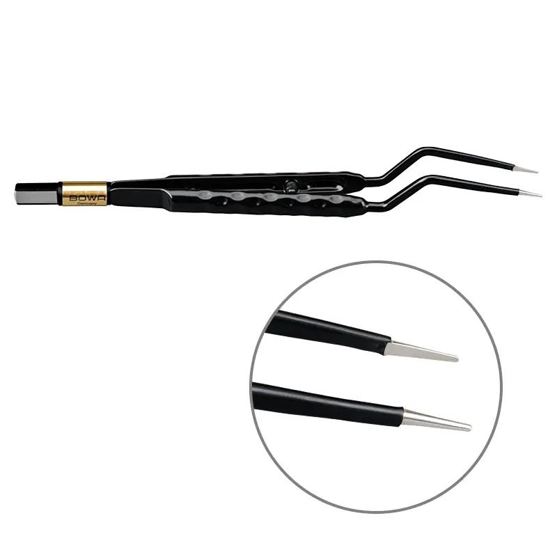 Біполярний пінцет, антипригарний, округла рукоятка, штикоподібний, 180 мм, 1 мм. BOWA-electronic GmbH & Co. KG